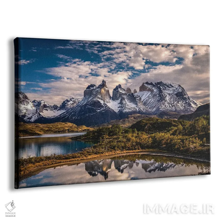 تابلو مناظر کوهستانی توریس دل پاین، پاتاگونیا، شیلی (۷) اثر الکس جی پرز - نمای پرسپکتیو محصول