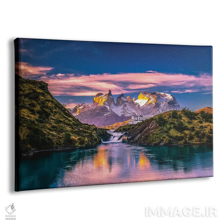 تابلو غروب تماشایی کوهستانی توریس دل پاین، پاتاگونیا، شیلی (۵) اثر الکس جی پرز - نمای پرسپکتیو محصول