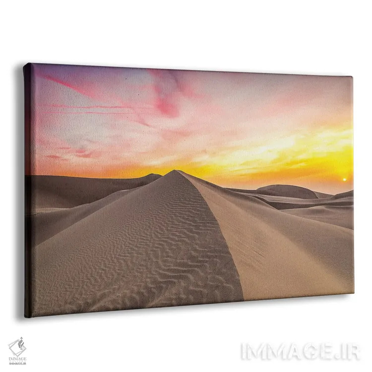 تابلو غروب در تپههای شنی واحهی بیابانی هواکاچینا، پرو (۲) اثر الکس جی پرز - نمای پرسپکتیو محصول