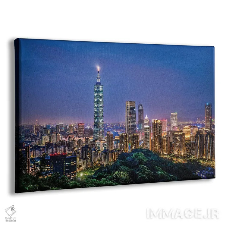 تابلو نمای مرکز شهر تایپه (۳) اثر الکس جی پرز - نمای پرسپکتیو محصول