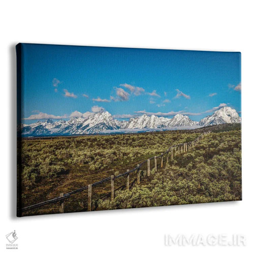 تابلو رشتهکوههای بزرگ تیتون (۴) اثر الکس جی پرز - نمای پرسپکتیو محصول