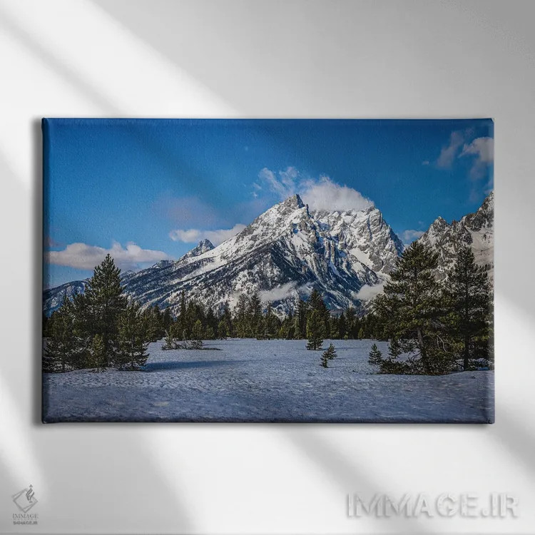 تابلو رشتهکوههای بزرگ تیتون (۵) اثر الکس جی پرز - نمای روبهرو روی دیوار