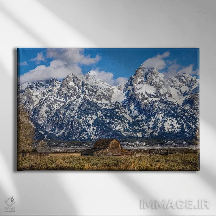 تابلو رشتهکوههای بزرگ تیتون (۶) اثر الکس جی پرز - نمای روبهرو روی دیوار