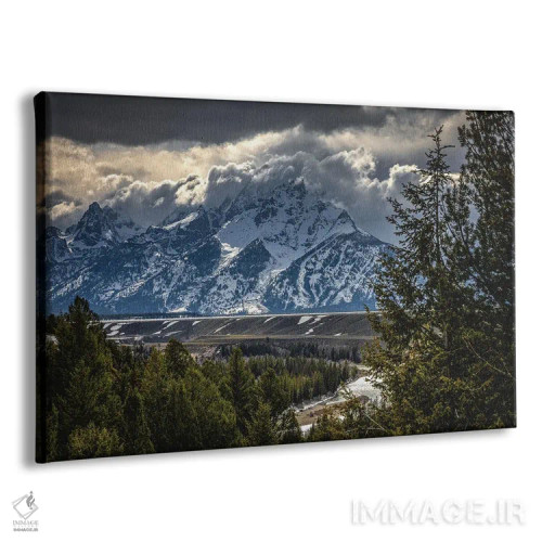تابلو کوههای گرند تیتون شماره ۲ اثر الکس جی پرز - نمای پرسپکتیو محصول