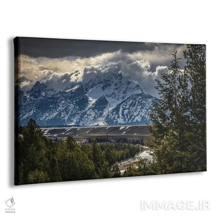 تابلو کوههای گرند تیتون شماره ۲ اثر الکس جی پرز - نمای پرسپکتیو محصول