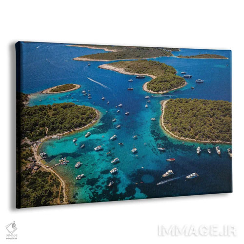 تابلو جزایر پنهان کروواسی اثر الکس جی پرز - نمای پرسپکتیو محصول