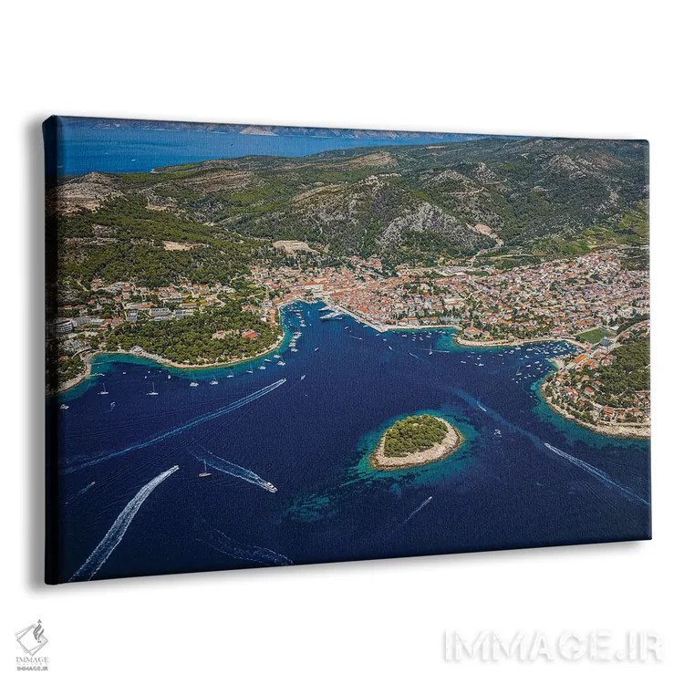 تابلو بندر هوار کروواسی شماره ۱ اثر الکس جی پرز - نمای پرسپکتیو محصول