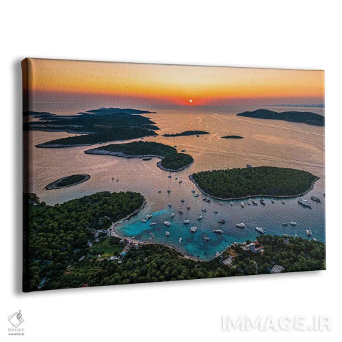 تابلو بندر هوار کروواسی شماره ۲ اثر الکس جی پرز - نمای پرسپکتیو محصول