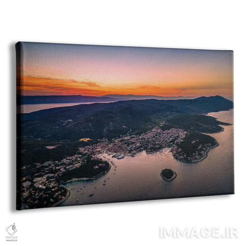 تابلو طلوع بندر هوار کروواسی شماره ۱ اثر الکس جی پرز - نمای پرسپکتیو محصول