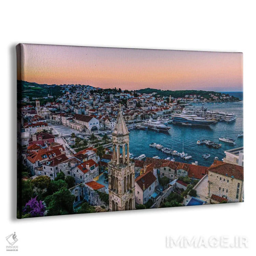 تابلو طلوع بندر هوار کروواسی شماره ۲ اثر الکس جی پرز - نمای پرسپکتیو محصول