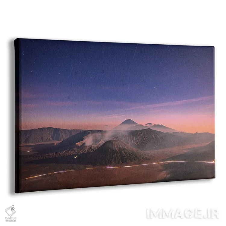 تابلو طلوع آفتاب آتشفشان برومو اندونزی شماره ۵ اثر الکس جی پرز - نمای پرسپکتیو محصول