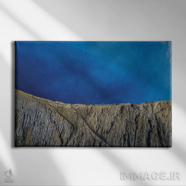 تابلو کوهنوردی آتشفشان برومو اندونزی اثر الکس جی پرز - نمای روبهرو روی دیوار