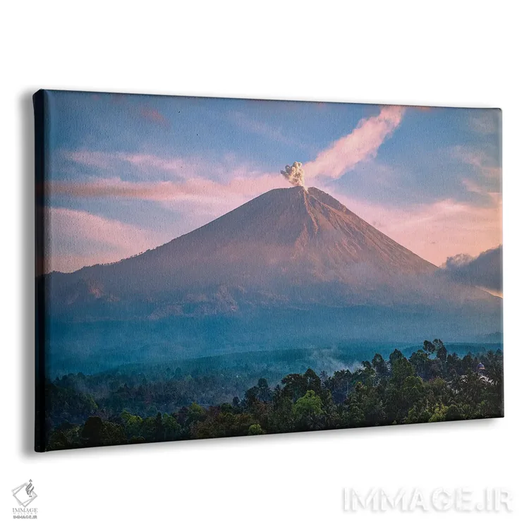 تابلو آتشفشان سمِرو اندونزی اثر الکس جی پرز - نمای پرسپکتیو محصول