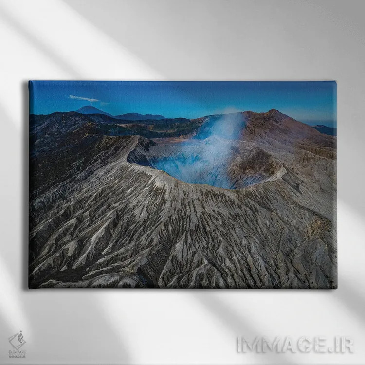 تابلو طلوع آفتاب آتشفشان برومو اندونزی شماره ۱ اثر الکس جی پرز - نمای روبهرو روی دیوار