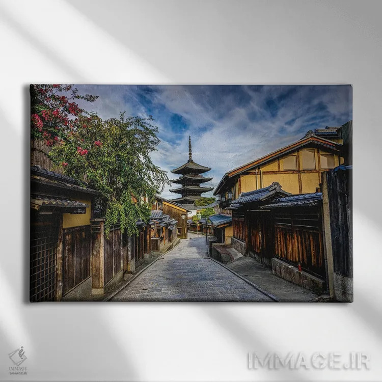 تابلو معبد هوکانجی کیوتو ژاپن اثر الکس جی پرز - نمای روبهرو روی دیوار