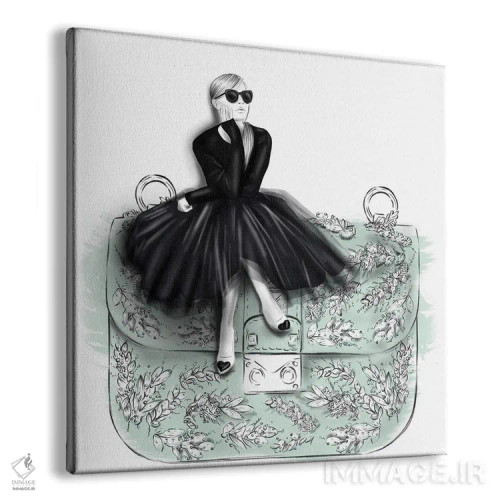 تابلو کیف نعناییرنگ اثر آگاتا سدراک - نمای پرسپکتیو محصول