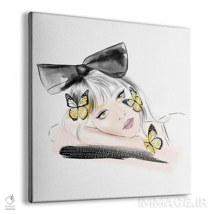 تابلو دختر پروانهای اثر آگاتا سدراک - نمای پرسپکتیو محصول