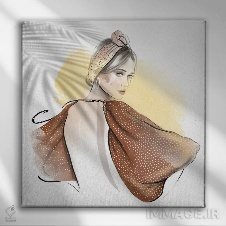 تابلو روزهای تابستان اثر آگاتا سدراک - نمای روبهرو روی دیوار