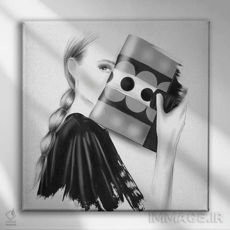 تابلو درخشان و مجلل اثر آگاتا سدراک - نمای روبهرو روی دیوار