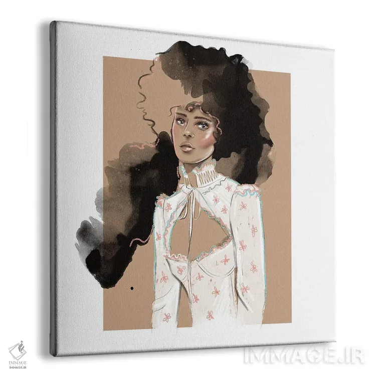 تابلو پرترهٔ کلاسیک (وینتیج) اثر آگاتا سدراک - نمای پرسپکتیو محصول