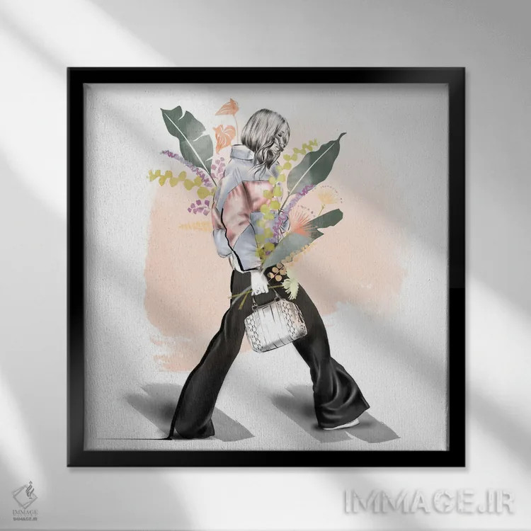 تابلو تابستان در راه است اثر آگاتا سدراک - نمای قابدار مشکی