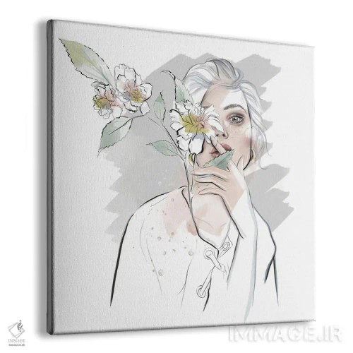 تابلو پرتره سفید اثر آگاتا سدراک - نمای پرسپکتیو محصول