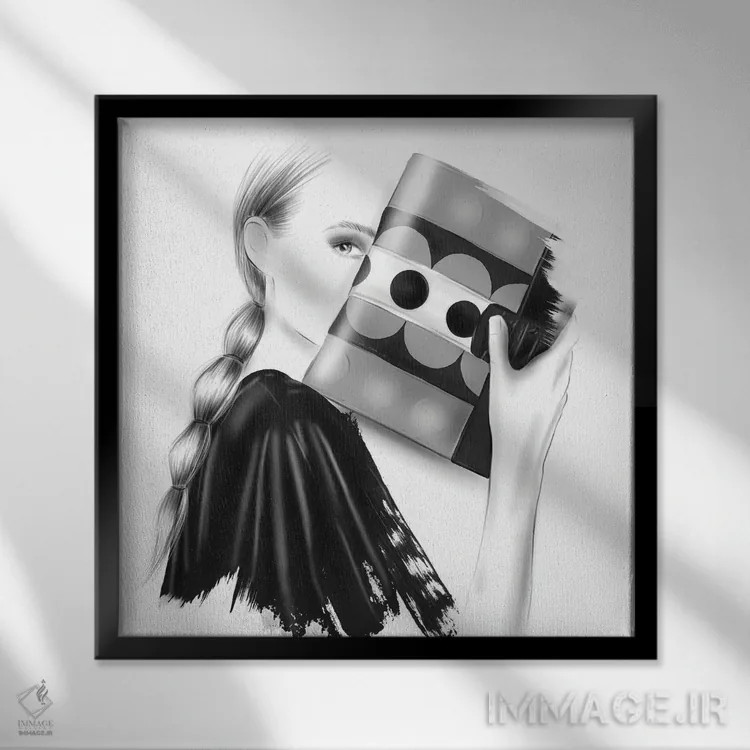 تابلو درخشان و مجلل اثر آگاتا سدراک - نمای قابدار مشکی