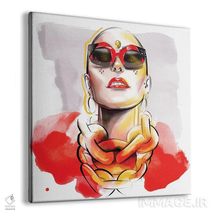 تابلو قرمز اثر آگاتا سدراک - نمای پرسپکتیو محصول