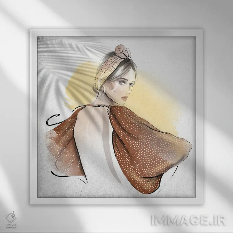 تابلو روزهای تابستان اثر آگاتا سدراک - نمای قابدار سفید