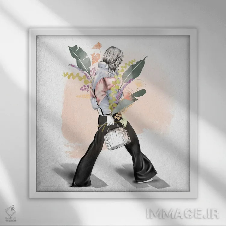 تابلو تابستان در راه است اثر آگاتا سدراک - نمای قابدار سفید