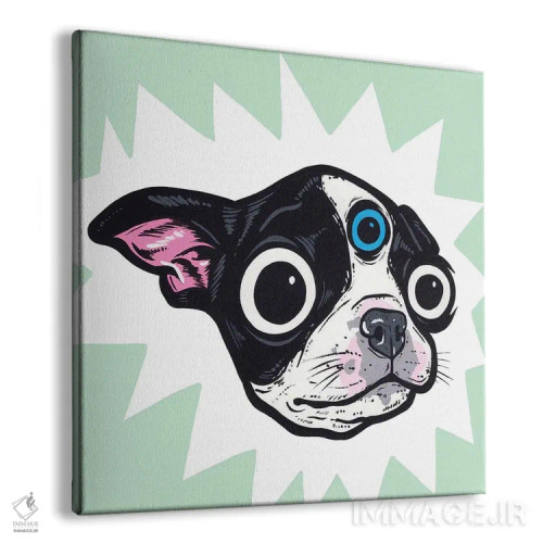 تابلو بوستون تریر با چشم سوم اثر آلیسون گاتچل - نمای پرسپکتیو محصول