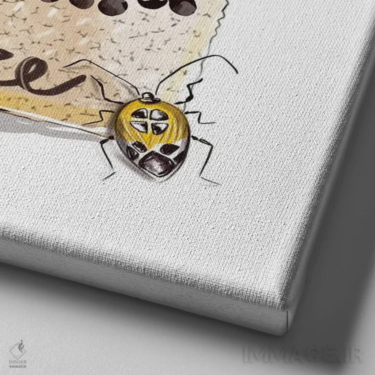 تابلو کیف آموره اثر آگاتا سدراک - نمای نزدیک بافت بوم