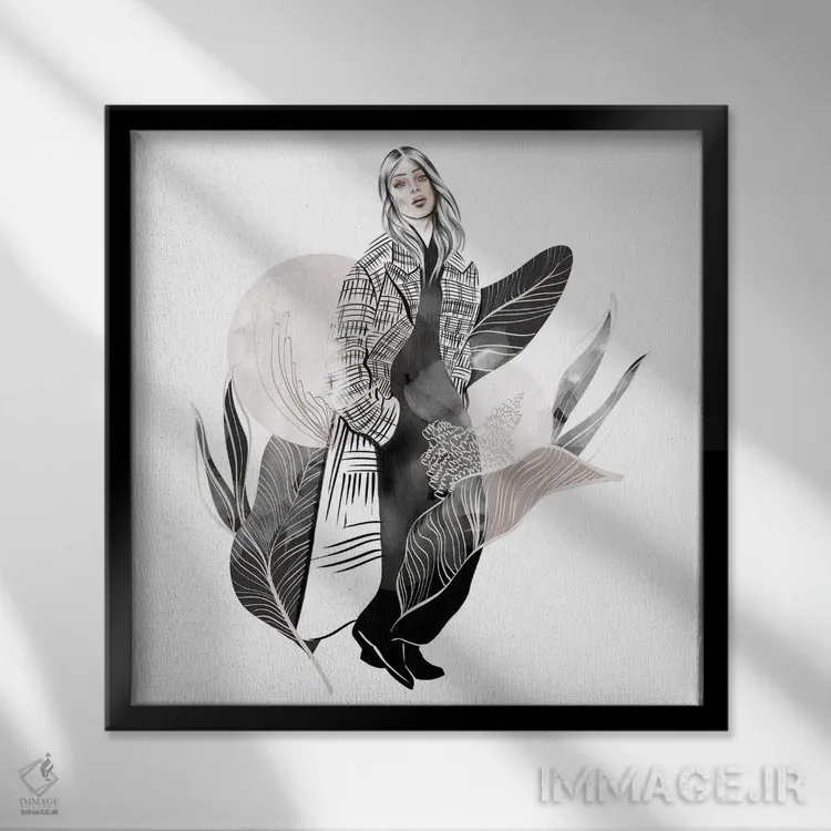 تابلو شب اثر آگاتا سدراک - نمای قابدار مشکی