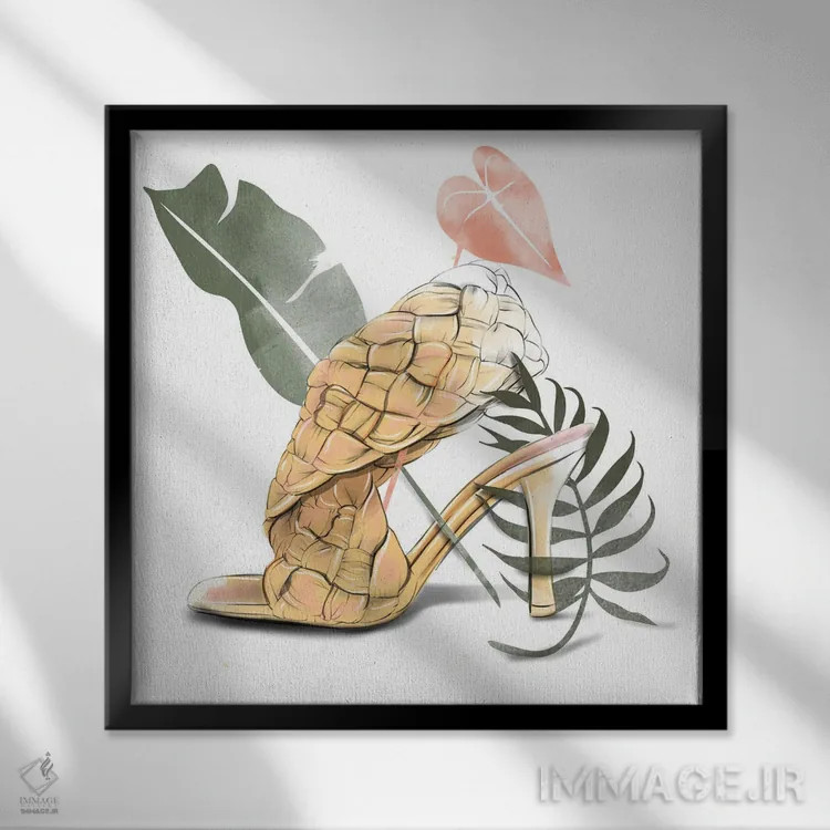 تابلو بوتگا ونتا (برند مد) اثر آگاتا سدراک - نمای قابدار مشکی