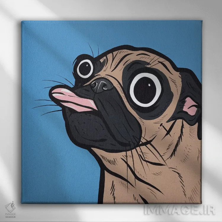 تابلو زبان پاگ اثر آلیسون گاتچل - نمای روبهرو روی دیوار