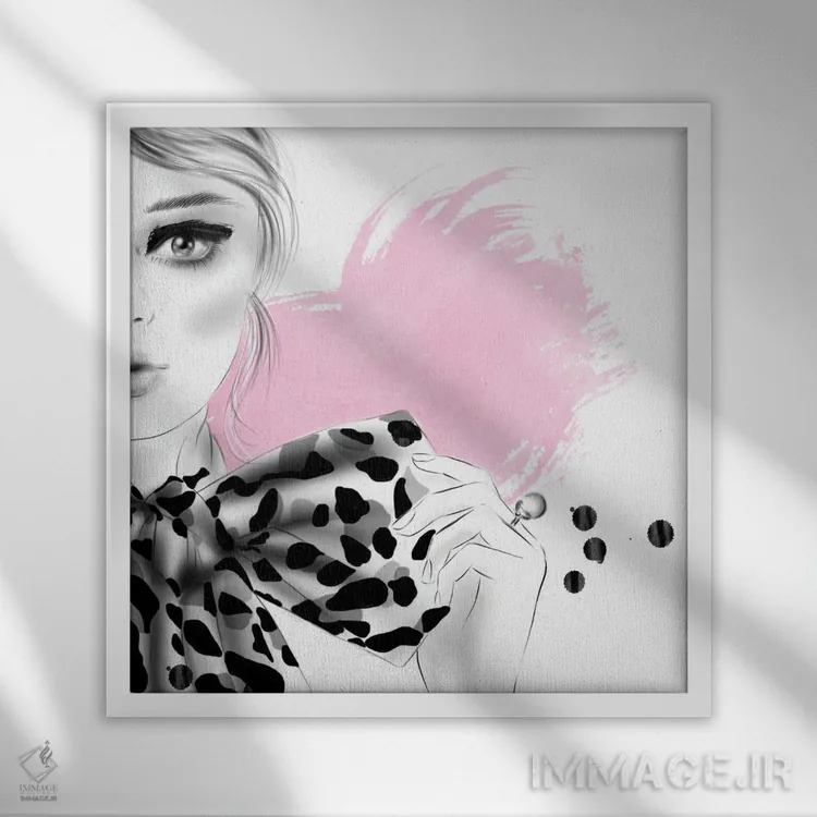 تابلو پاپیون اثر آگاتا سدراک - نمای قابدار سفید