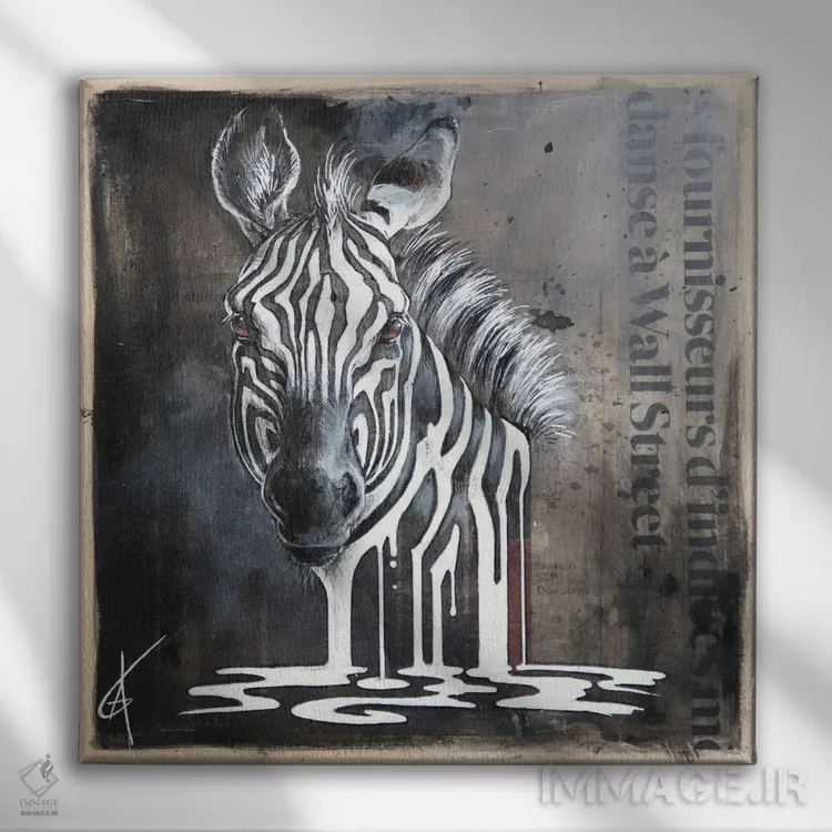 تابلو دستنیافتنی XV (شماره ۱۵) اثر آناگرُز - نمای روبهرو روی دیوار