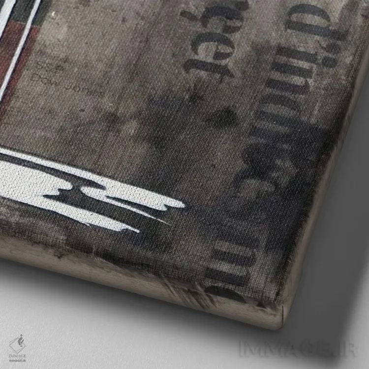 تابلو دستنیافتنی XV (شماره ۱۵) اثر آناگرُز - نمای نزدیک بافت بوم