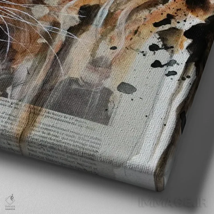 تابلو اینکوسی (عنوان سلطنتی در برخی فرهنگهای آفریقایی) اثر آناگرُز - نمای نزدیک بافت بوم