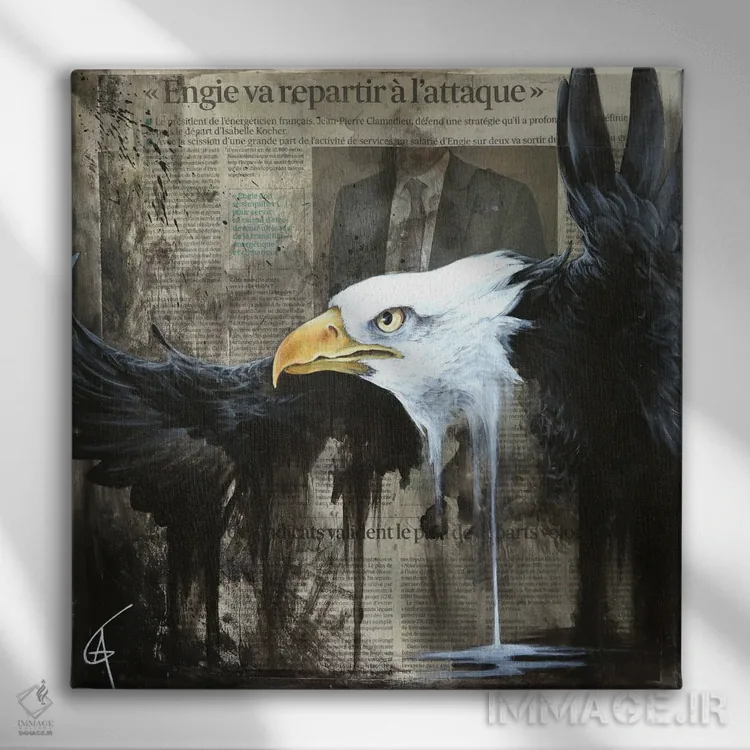 تابلو اُراو اثر آناگرُز - نمای روبهرو روی دیوار