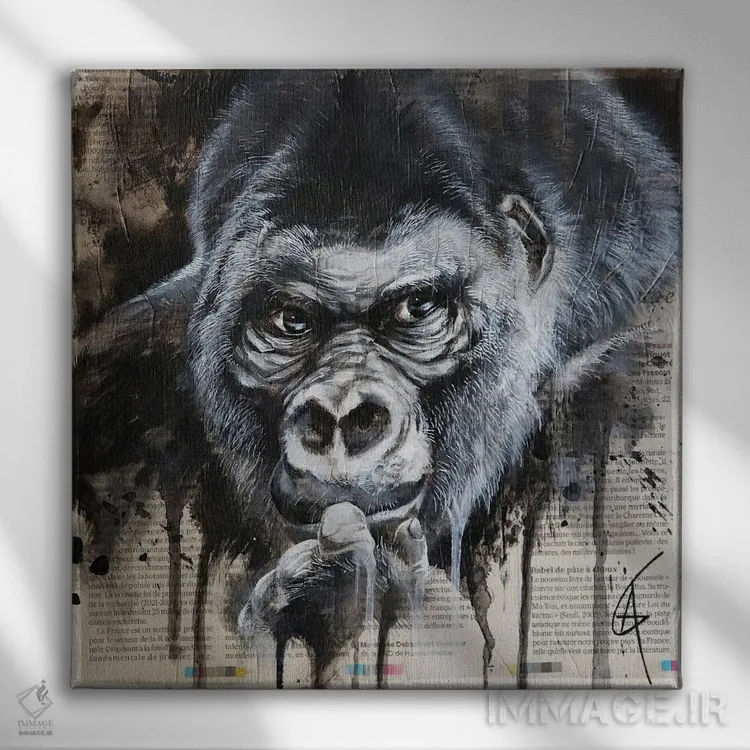 تابلو جنگو اثر آناگرُز - نمای روبهرو روی دیوار