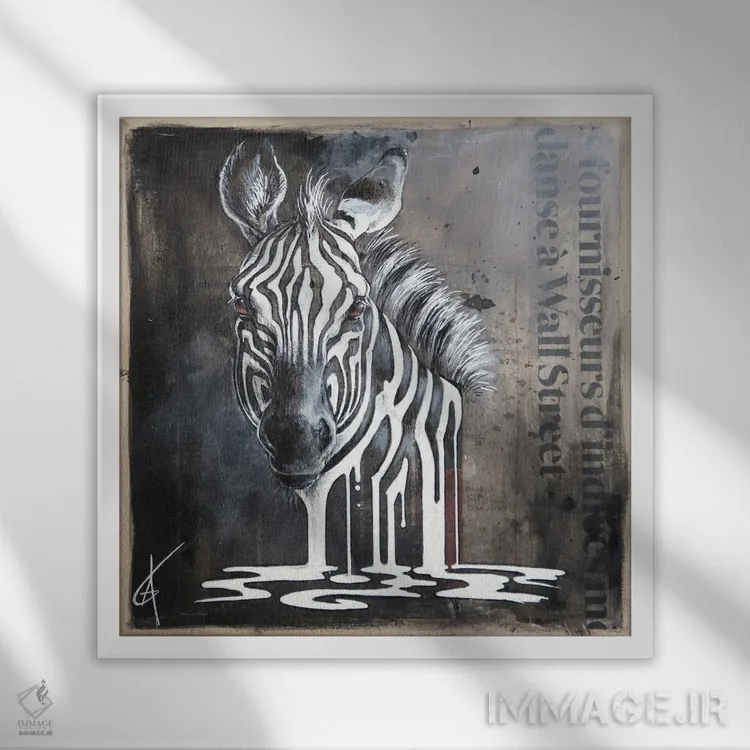 تابلو دستنیافتنی XV (شماره ۱۵) اثر آناگرُز - نمای قابدار سفید