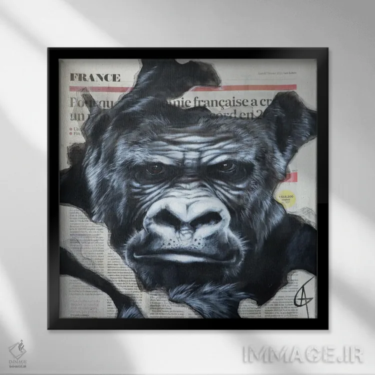 تابلو کوری اثر آناگرُز - نمای قابدار مشکی