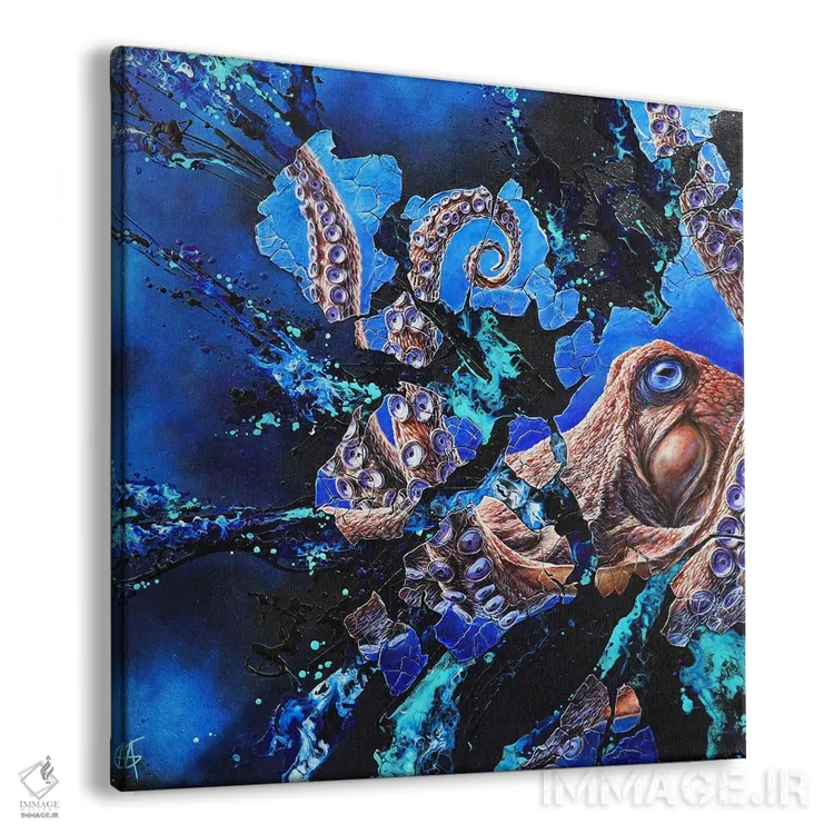 تابلو اینگوانه اثر آناگرُز - نمای پرسپکتیو محصول