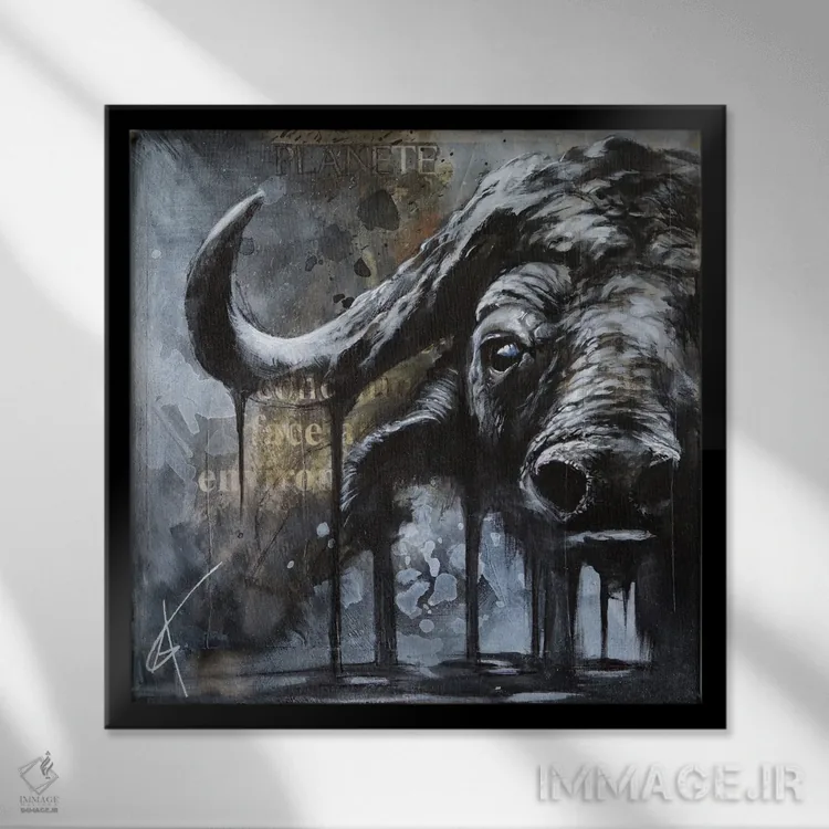 تابلو دستنیافتنی XX (شماره ۲۰) اثر آناگرُز - نمای قابدار مشکی