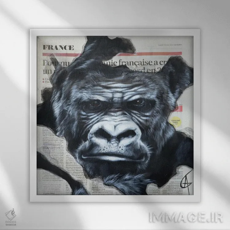 تابلو کوری اثر آناگرُز - نمای قابدار سفید