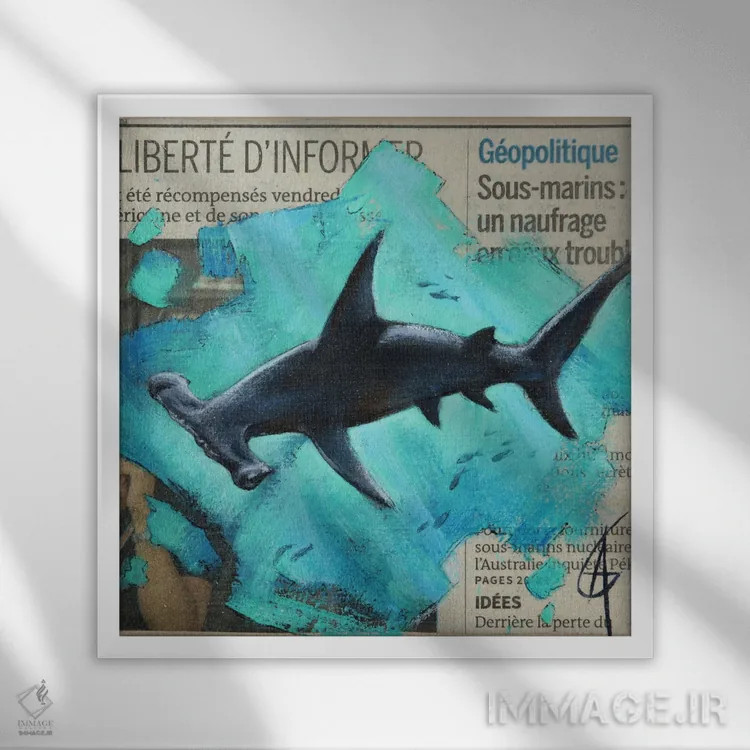 تابلو مانو اثر آناگرُز - نمای قابدار سفید