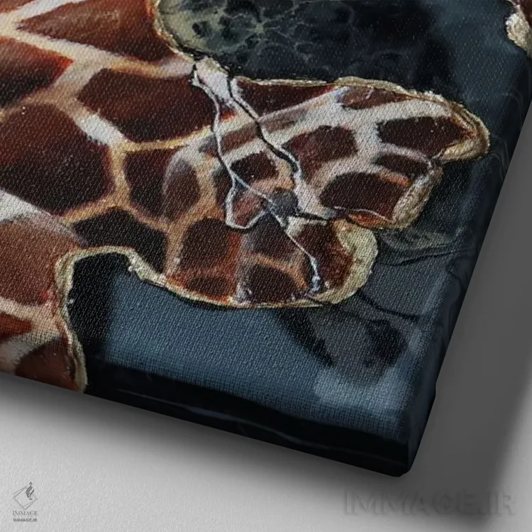 تابلو بانوه/بنوه اثر آناگرُز - نمای نزدیک بافت بوم