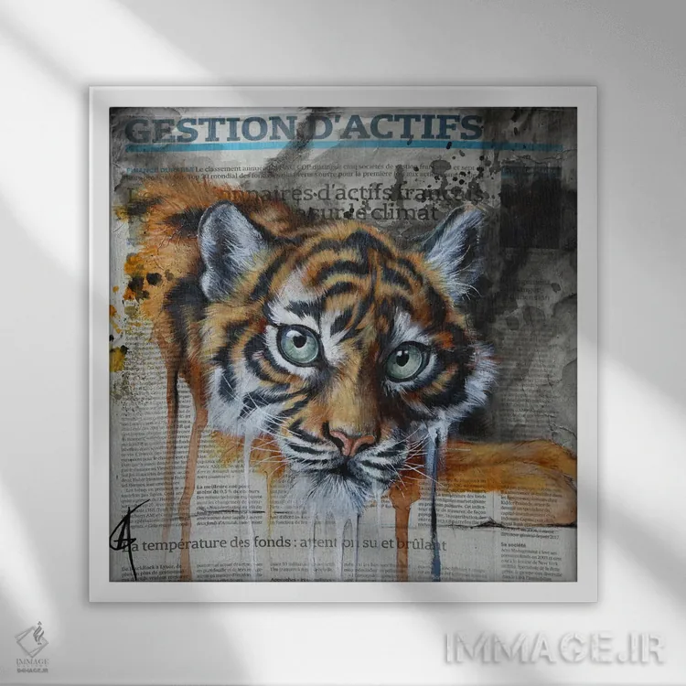 تابلو تاکا اثر آناگرُز - نمای قابدار سفید