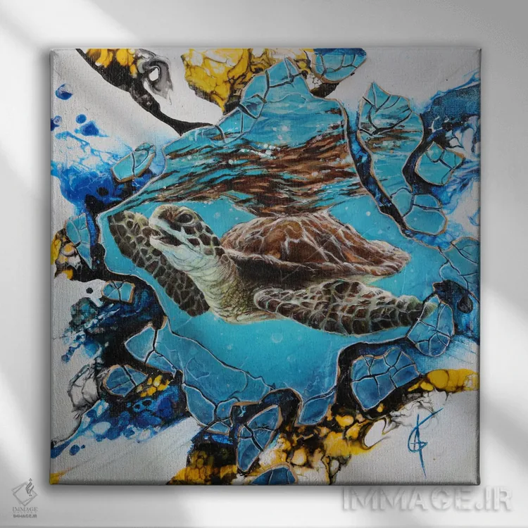 تابلو لاومه (حرف آخر نویسه خراب دارد) اثر آناگرُز - نمای روبهرو روی دیوار